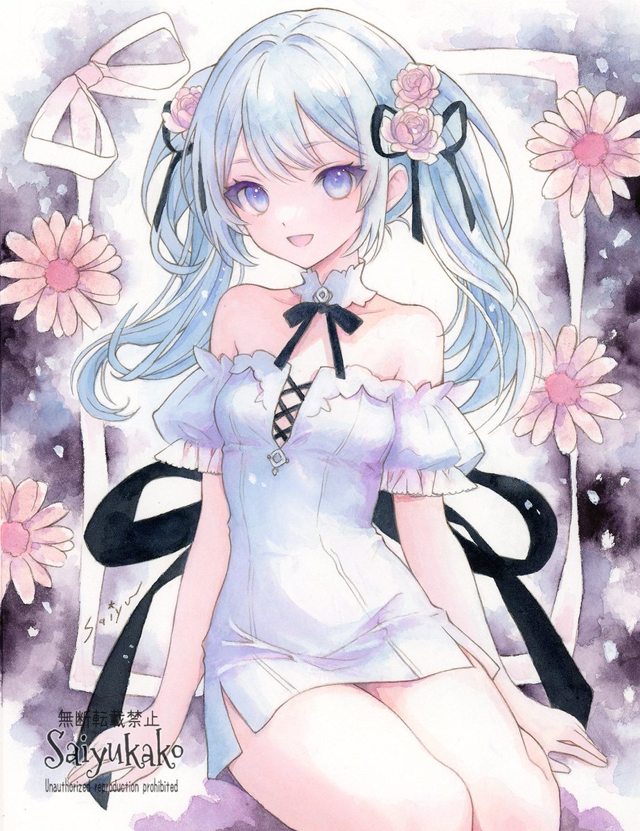 「Lolita girl」水彩画 Lolita girl」水彩画 ZXCB Lolita Dress Victorian Lolita