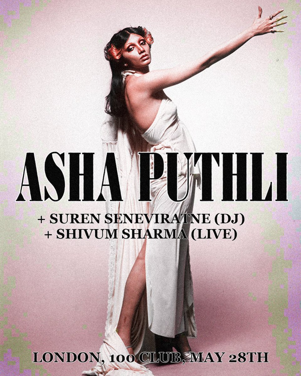 The 100 Club (@100clublondon) on Twitter photo We're excited be announcing the rescheduled date for Asha Puthli's intimate headline with us on May 28th.
Joining Asha are <a href="/mypandashallfly/">Suren.flac</a> on the decks and <a href="/sharmashivum/">Shivum Sharma</a>.
Get your tickets for a special night here 🎟: link.dice.fm/hb5e0f07c5f1 We're excited be announcing the rescheduled date for Asha Puthli's intimate headline with us on May 28th.
Joining Asha are <a href="/mypandashallfly/">Suren.flac</a> on the decks and <a href="/sharmashivum/">Shivum Sharma</a>.
Get your tickets for a special night here 🎟: link.dice.fm/hb5e0f07c5f1