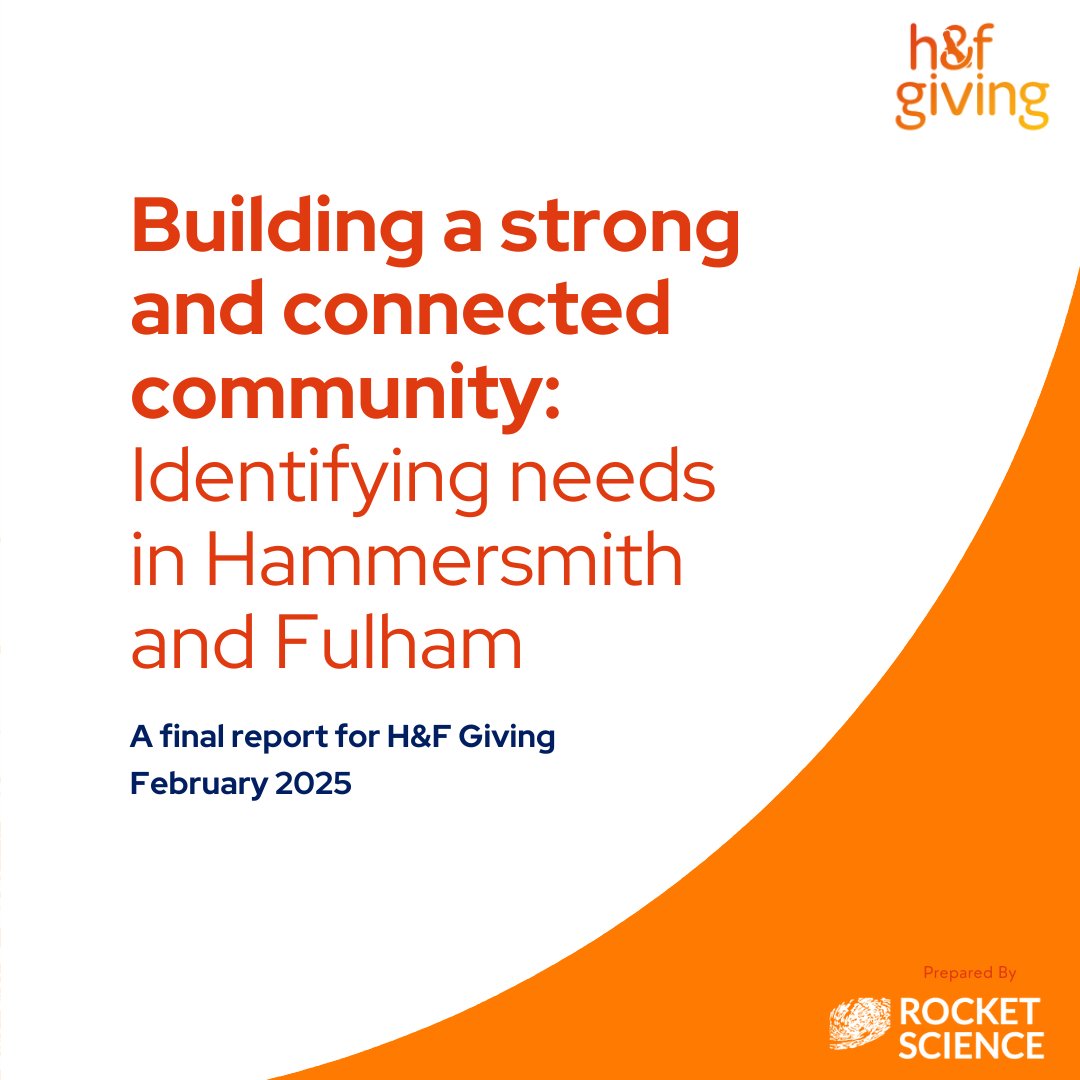 H&F Giving (was United in H&F) (@hfgiving) on Twitter photo H&F Giving commissioned research organisation Rocket Science to produce a report to better understand areas of need within our local H&F community. Click the link in our bio to access the report.
Thank you to <a href="/CityBridgeFndn/">City Bridge Foundation</a> for funding this report.
#charity #needsanalysis H&F Giving commissioned research organisation Rocket Science to produce a report to better understand areas of need within our local H&F community. Click the link in our bio to access the report.
Thank you to <a href="/CityBridgeFndn/">City Bridge Foundation</a> for funding this report.
#charity #needsanalysis