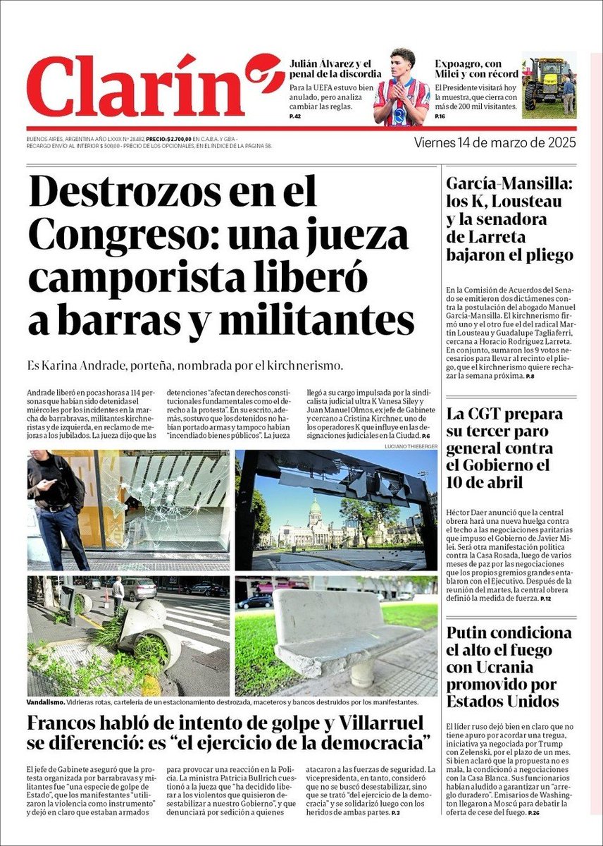 clarin tapa jueza camporista