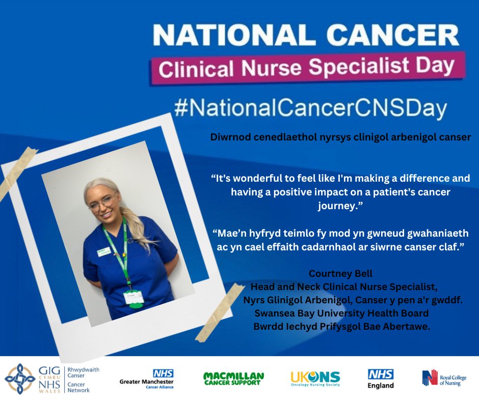 Rhwydwaith Canser | Cancer Network (@walescancernet) on Twitter photo #NationalCancerCNSDay #DyddCNSCanserCenedlaethol
<a href="/SwanseabayNHS/">Swansea Bay NHS</a> <a href="/BaeAbertaweGIG/">Bae Abertawe GIG</a> <a href="/macmillancancer/">Macmillan Cancer Support</a> #NationalCancerCNSDay #DyddCNSCanserCenedlaethol
<a href="/SwanseabayNHS/">Swansea Bay NHS</a> <a href="/BaeAbertaweGIG/">Bae Abertawe GIG</a> <a href="/macmillancancer/">Macmillan Cancer Support</a>