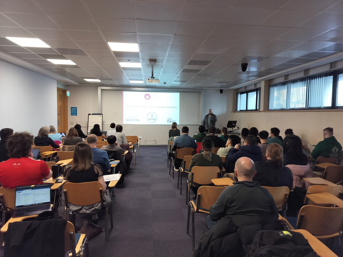 KasiaGoljanekWhysall (@kasiawhysall) on Twitter photo The spring joint <a href="/IrishRNA/">All-Ireland RNA club</a> and <a href="/GalwayRNA/">Galway RNA Research Cluster</a> meeting starting! Excited to hear all the great RNA science in Ireland and guest talk by <a href="/ruaslab/">Jorge Lira Ruas</a> <a href="/MUHost_Path/">Dr Martina Schroeder</a> <a href="/kelliedean99/">Kellie Dean</a> <a href="/RedoxAGing/">Brian McDonagh</a> <a href="/GalwayCMNHS/">University of Galway CMNHS</a> The spring joint <a href="/IrishRNA/">All-Ireland RNA club</a> and <a href="/GalwayRNA/">Galway RNA Research Cluster</a> meeting starting! Excited to hear all the great RNA science in Ireland and guest talk by <a href="/ruaslab/">Jorge Lira Ruas</a> <a href="/MUHost_Path/">Dr Martina Schroeder</a> <a href="/kelliedean99/">Kellie Dean</a> <a href="/RedoxAGing/">Brian McDonagh</a> <a href="/GalwayCMNHS/">University of Galway CMNHS</a>