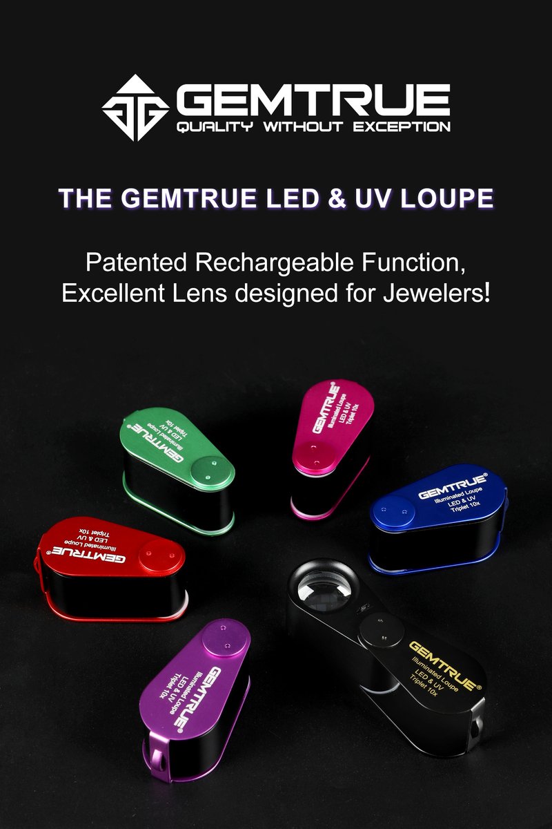 GemtrueUK's tweet image. DK09103 Diamond Loupe Illuminated Rechargeable LED / UV triplet 10x 20.5mm
Lens:  10 x 20.5mm
Color: Black, Green, Red, Purple, Pink, and Blue
#diamondtester #gemstonecheckingequipment #microscope #diamonddisplaybox #diamondtrayset #diamondtweezers #jewelryloupe #diamondscales