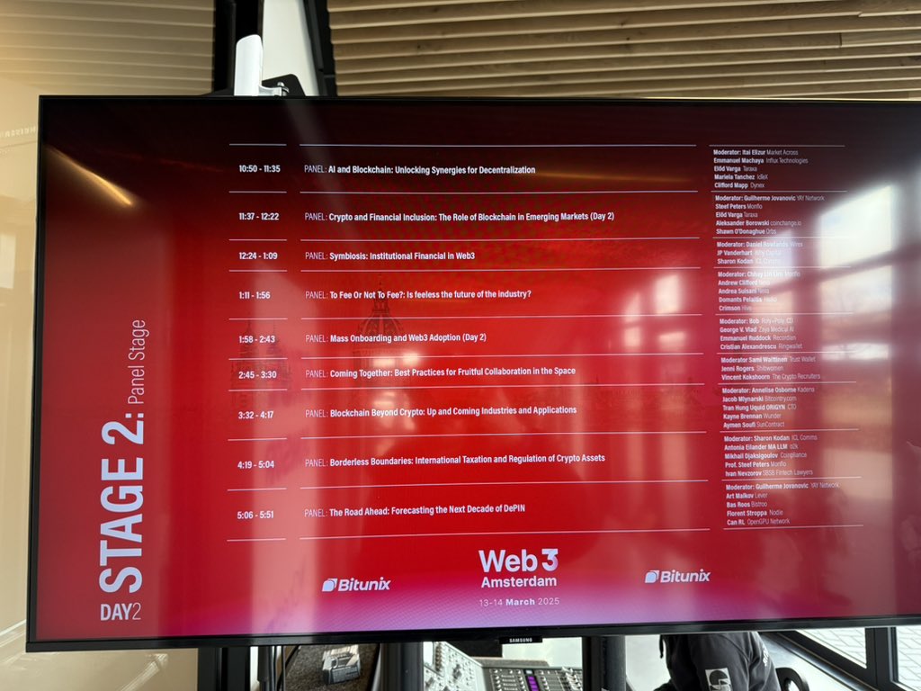 orbs_network's tweet photo. GM Amsterdam! ☀️🇳🇱

Orbs is attending Web3 Amsterdam hosted by @web3globalmedia! 

Catch Marketing Lead @shawn_odonaghue on Stage 2 in just over 15 minutes for a panel on DeFi’s impact in emerging markets 

If you’re around stop by or DM to link! 🤝 https://t.co/Fv5c6uRAWk