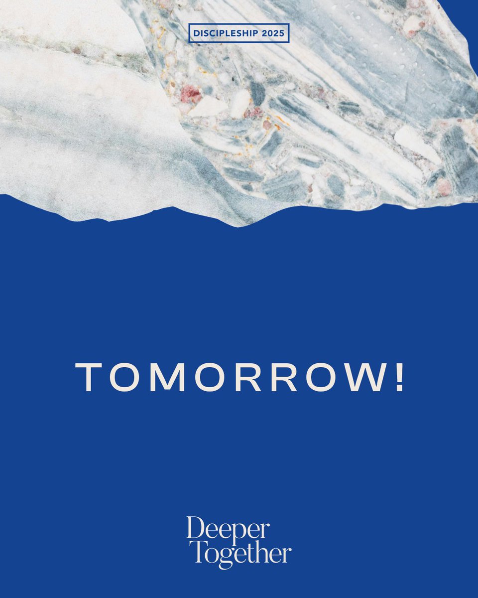 Experience the joy of being with your spiritual family at Discipleship 2025. See you at 9 am in your local churches! 

#Discipleship2025 #DeeperTogether