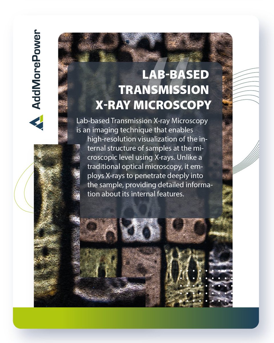 🔡 The #AddMorePower Alphabet Series continues! This week: L for Lab-Based Transmission X-ray Microscopy. This powerful imaging technique enables high-resolution visualization of internal sample structures, helping our scientists optimize materials for power applications. #HEU