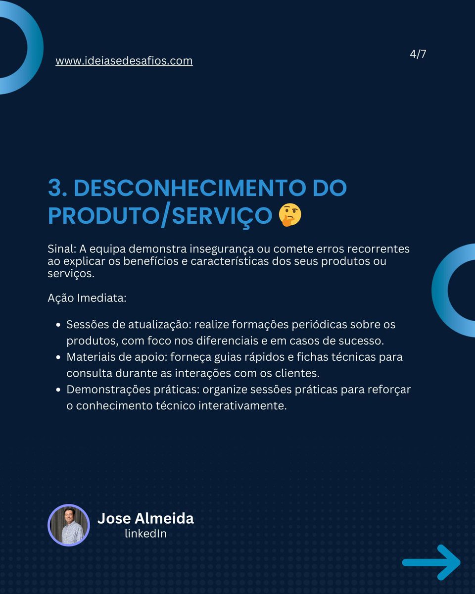 ideiasedesafios's tweet image. 5 Sinais de que a Sua Equipa de Vendas Necessita de Formação!