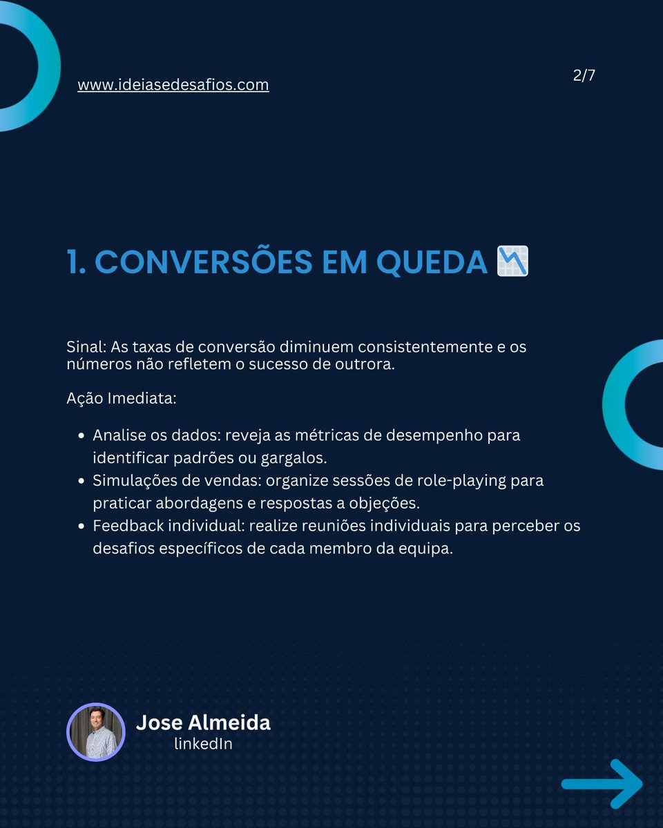 ideiasedesafios's tweet image. 5 Sinais de que a Sua Equipa de Vendas Necessita de Formação!