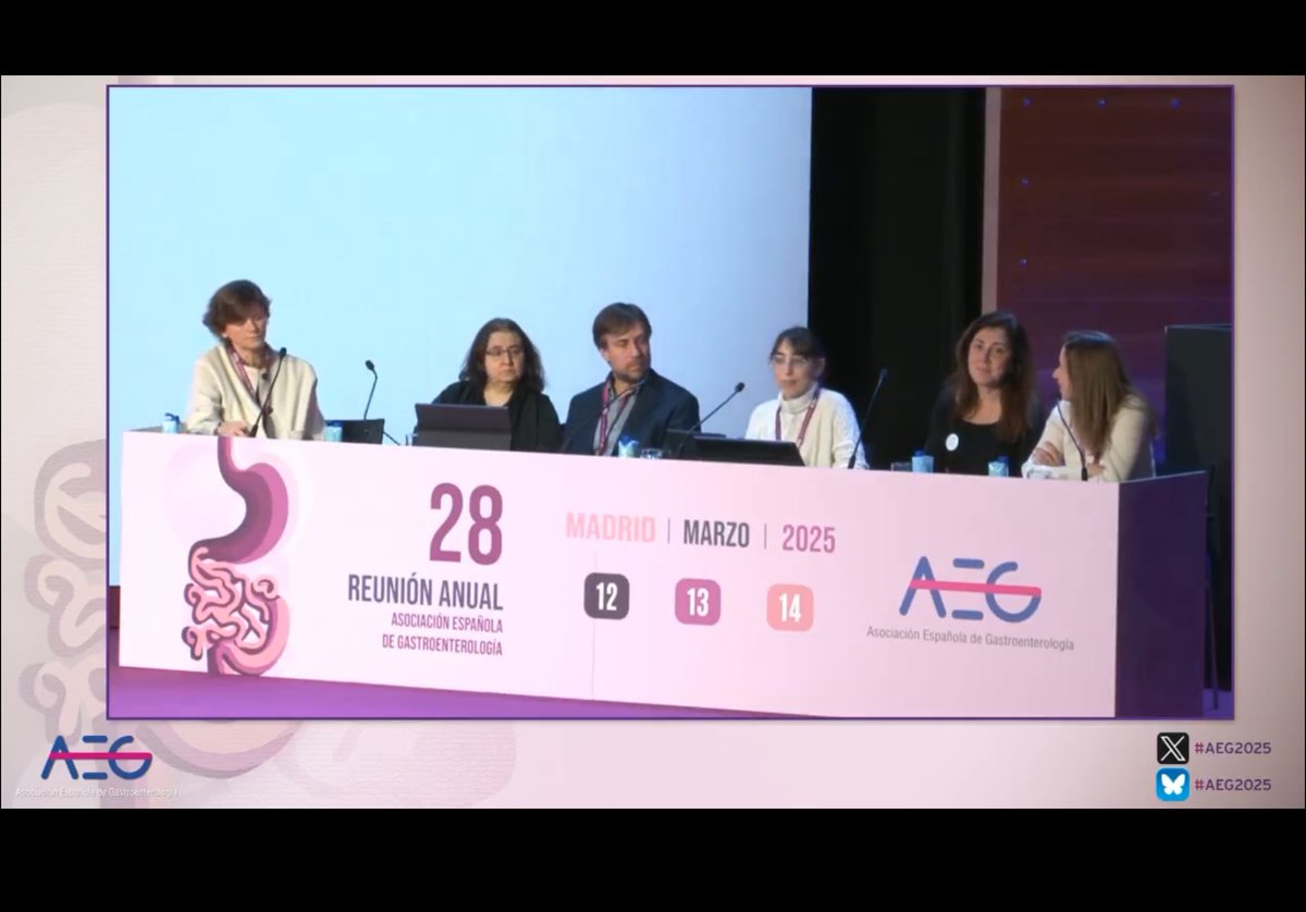 Maite Arroyo (@maite_arroyo_v) on Twitter photo Simposium #AESPANC. Todas las ponencias excelentes <a href="/MaiteHerraiz/">Maite Herráiz</a>, Carmen Guerra, <a href="/DeMadaria/">Enrique de-Madaria</a>
Nos han ayudado a entender la enorme complejidad del Ca páncreas y a la vez han abierto una ventana de esperanza sobre su manejo. Gracias¡¡¡.
#AEG2025 Simposium #AESPANC. Todas las ponencias excelentes <a href="/MaiteHerraiz/">Maite Herráiz</a>, Carmen Guerra, <a href="/DeMadaria/">Enrique de-Madaria</a>
Nos han ayudado a entender la enorme complejidad del Ca páncreas y a la vez han abierto una ventana de esperanza sobre su manejo. Gracias¡¡¡.
#AEG2025