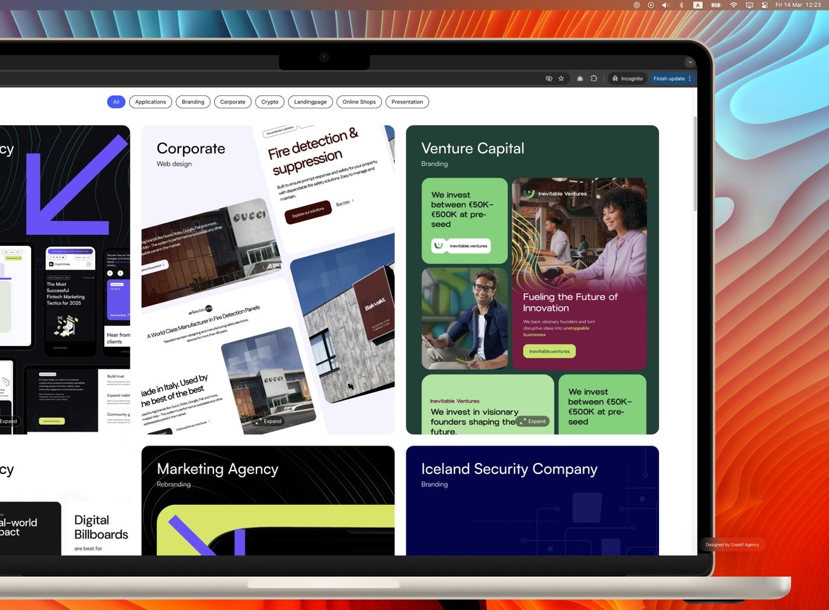 Sneak peak of our portfolio page. Every project reflects our commitment to strategic design, innovation, and results-driven solutions that help brands stand out and boost sales. 
Have a digital in mind project? We are available for new projects: creatif.agency