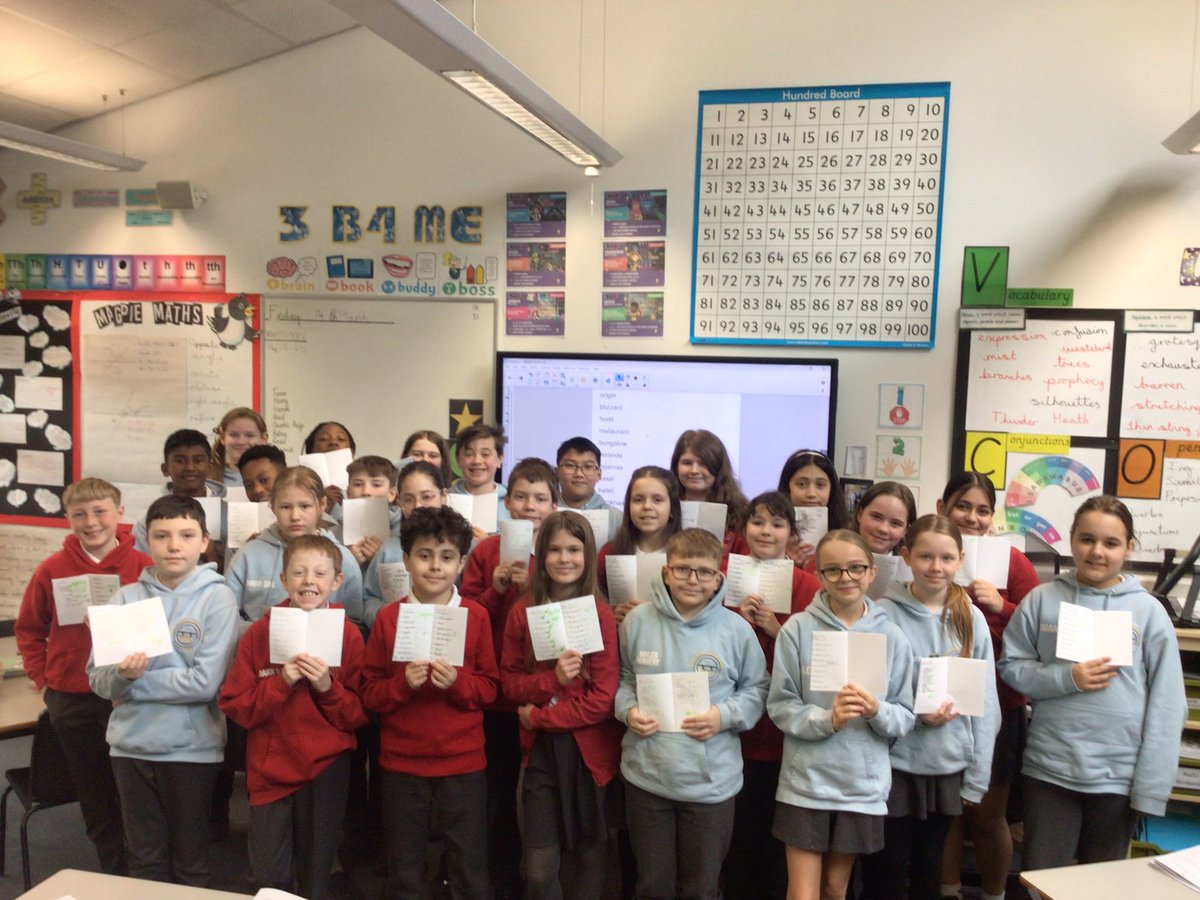 Just look at all of these children who have scored top marks in their spelling test. Well done year 6.