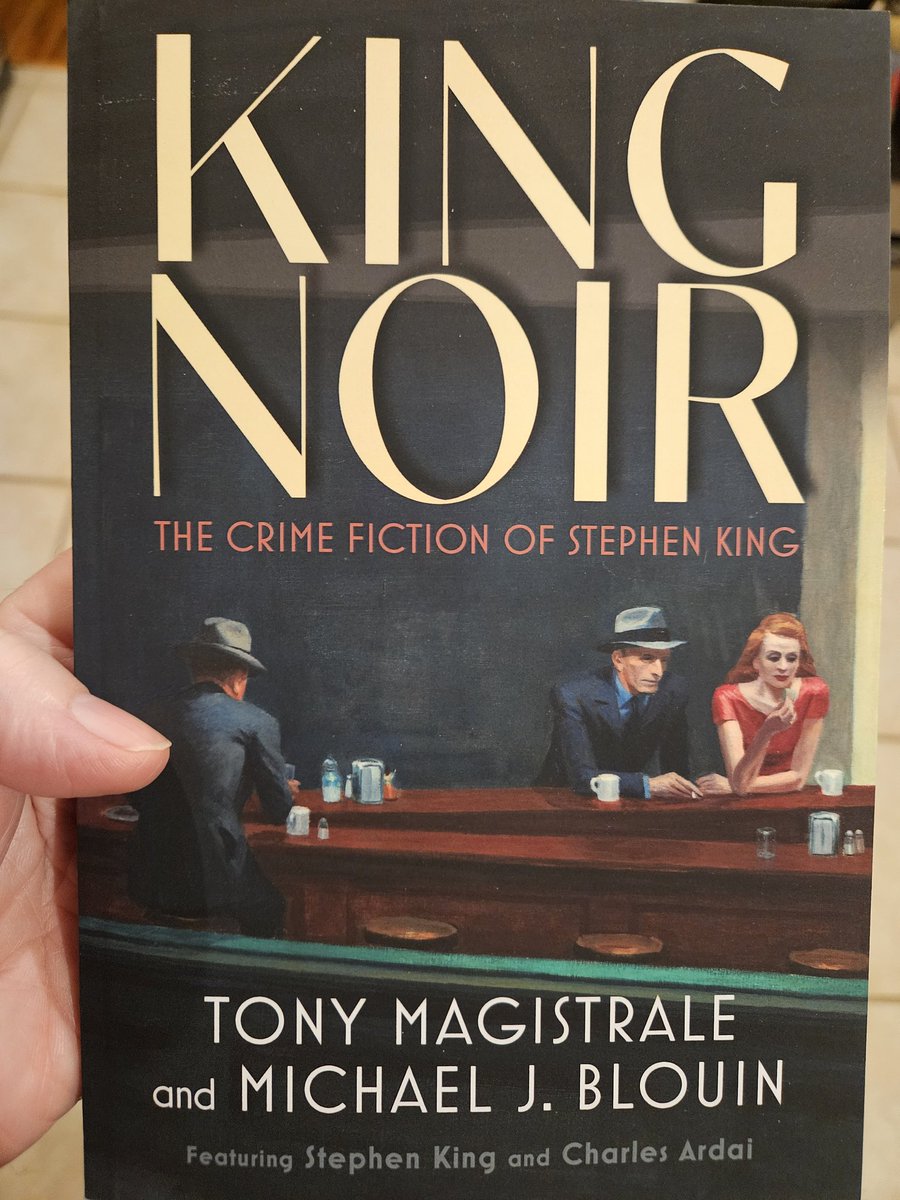 #NowReading King Noir: The Crime Fiction of Stephen King by Tony Magistrale &amp; <a href="/MichaelJBlouin5/">Michael J. Blouin</a>