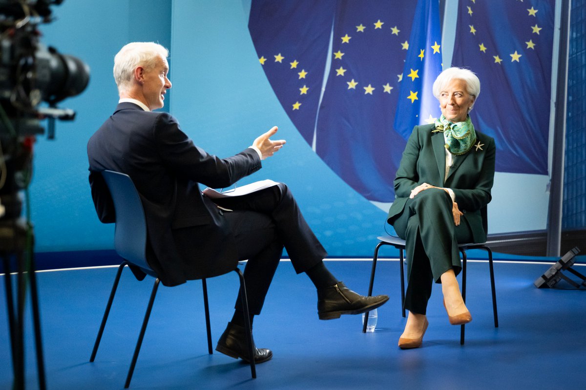 European Central Bank (@ecb) on Twitter photo Current trade tensions with the U.S. are a wake-up call, but could also lead to a “European moment” of renewed vigour, President Christine <a href="/Lagarde/">Christine Lagarde</a> says in an interview with <a href="/BBCHARDtalk/">BBC HARDtalk</a>.
Listen to the programme bbc.co.uk/sounds/play/w3… Current trade tensions with the U.S. are a wake-up call, but could also lead to a “European moment” of renewed vigour, President Christine <a href="/Lagarde/">Christine Lagarde</a> says in an interview with <a href="/BBCHARDtalk/">BBC HARDtalk</a>.
Listen to the programme bbc.co.uk/sounds/play/w3…