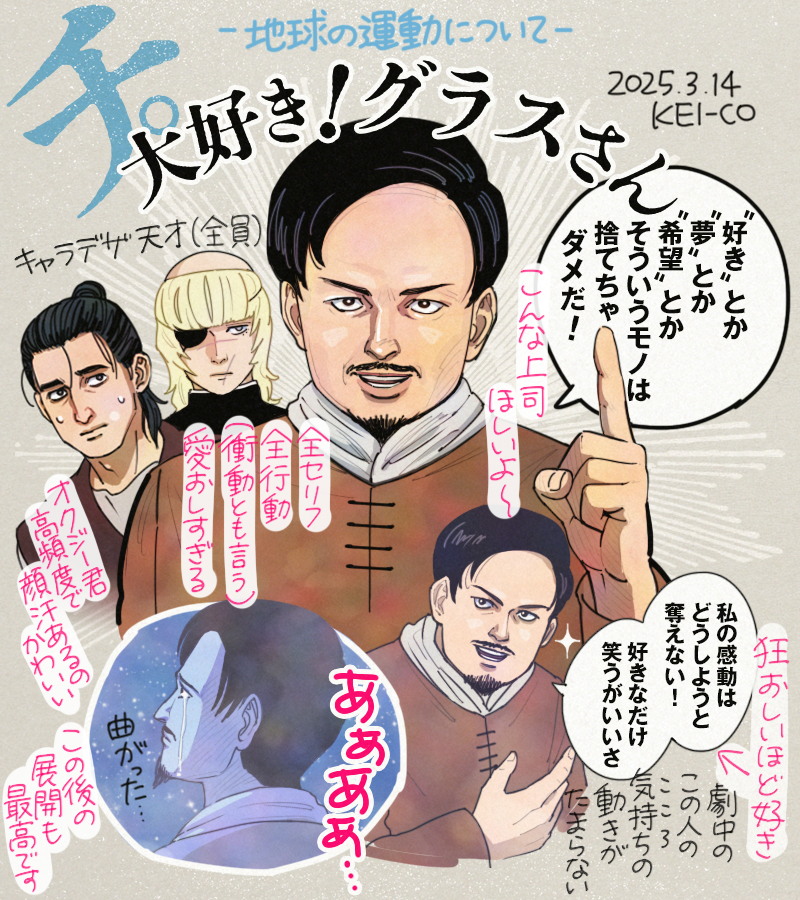 グラスさんが大好きです #チ球の運動について