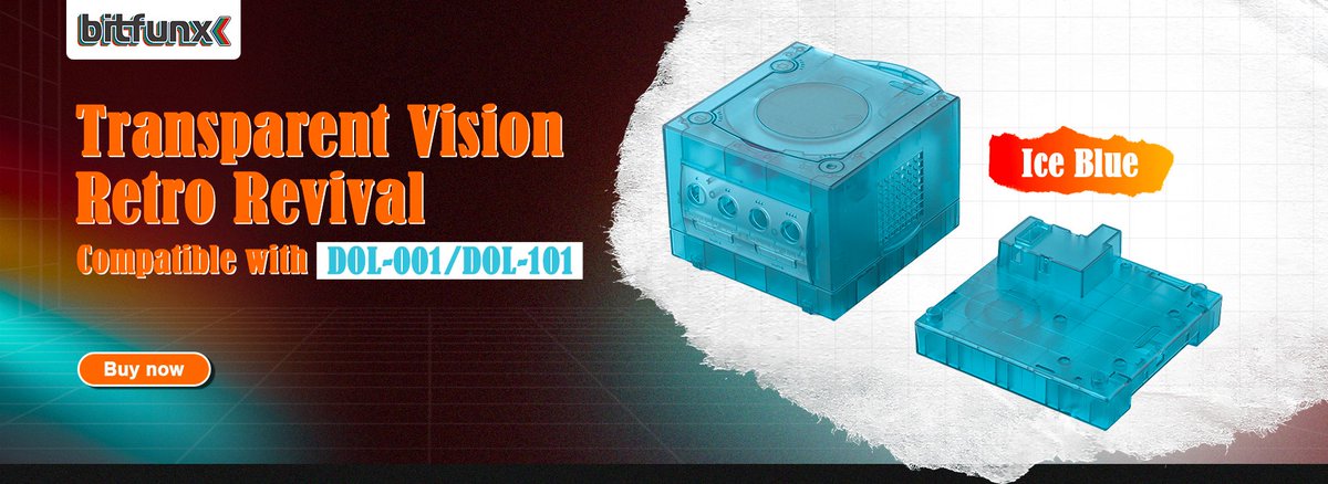 GameBitfunx's tweet image. NEW ARRIVALS !!
NEW COLOR - TRN ICE BLUE
For GameCube Console
For Gameboy Player DOL-017 Console
aliexpress.com/item/100500865…
If you need TRN Blue or TRN Dark GN, please contact us to purchase.