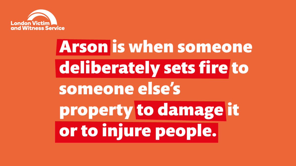 Experiencing #Arson can leave you feeling unsafe, distressed and unknowing of what to do next. 
You’re not alone. 

We can talk you through the next steps, whenever you’re ready.

📞0808 168 9291
💻 londonvws.org.uk