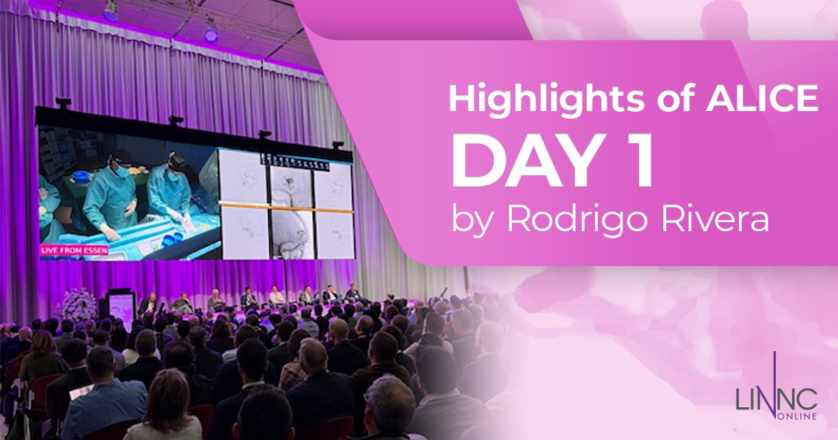 LINNC online 🧠 (@linnconline) on Twitter photo 💡 Top takeaways from ALICE 2025, the Advanced Live Interventional Course of Essen! <a href="/neurofox/">Rodrigo Rivera</a> covers the best moments from Day 1: expert talks, innovations & more. Don't miss out! 👉 Read the report now: ow.ly/z8xM50VhWqY
#ALICE #ALICE2025 💡 Top takeaways from ALICE 2025, the Advanced Live Interventional Course of Essen! <a href="/neurofox/">Rodrigo Rivera</a> covers the best moments from Day 1: expert talks, innovations & more. Don't miss out! 👉 Read the report now: ow.ly/z8xM50VhWqY
#ALICE #ALICE2025