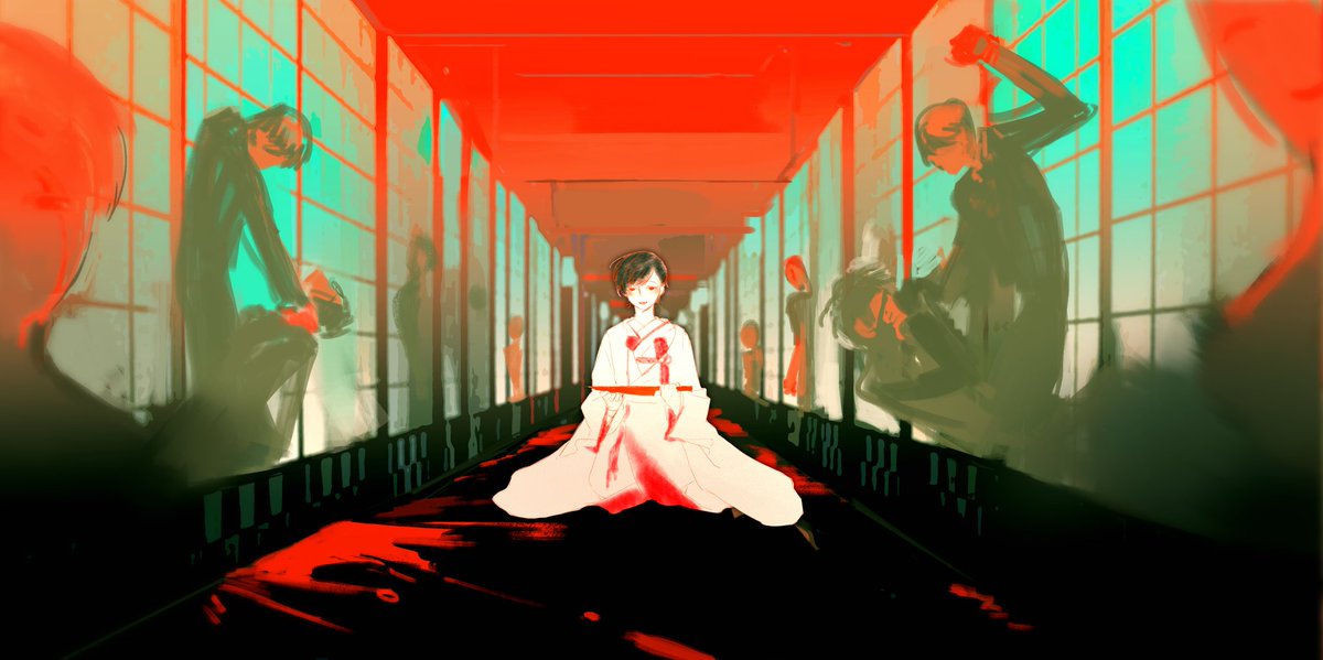 这个母蜘蛛吃了自己的老公
（背景有参考）
#大穢