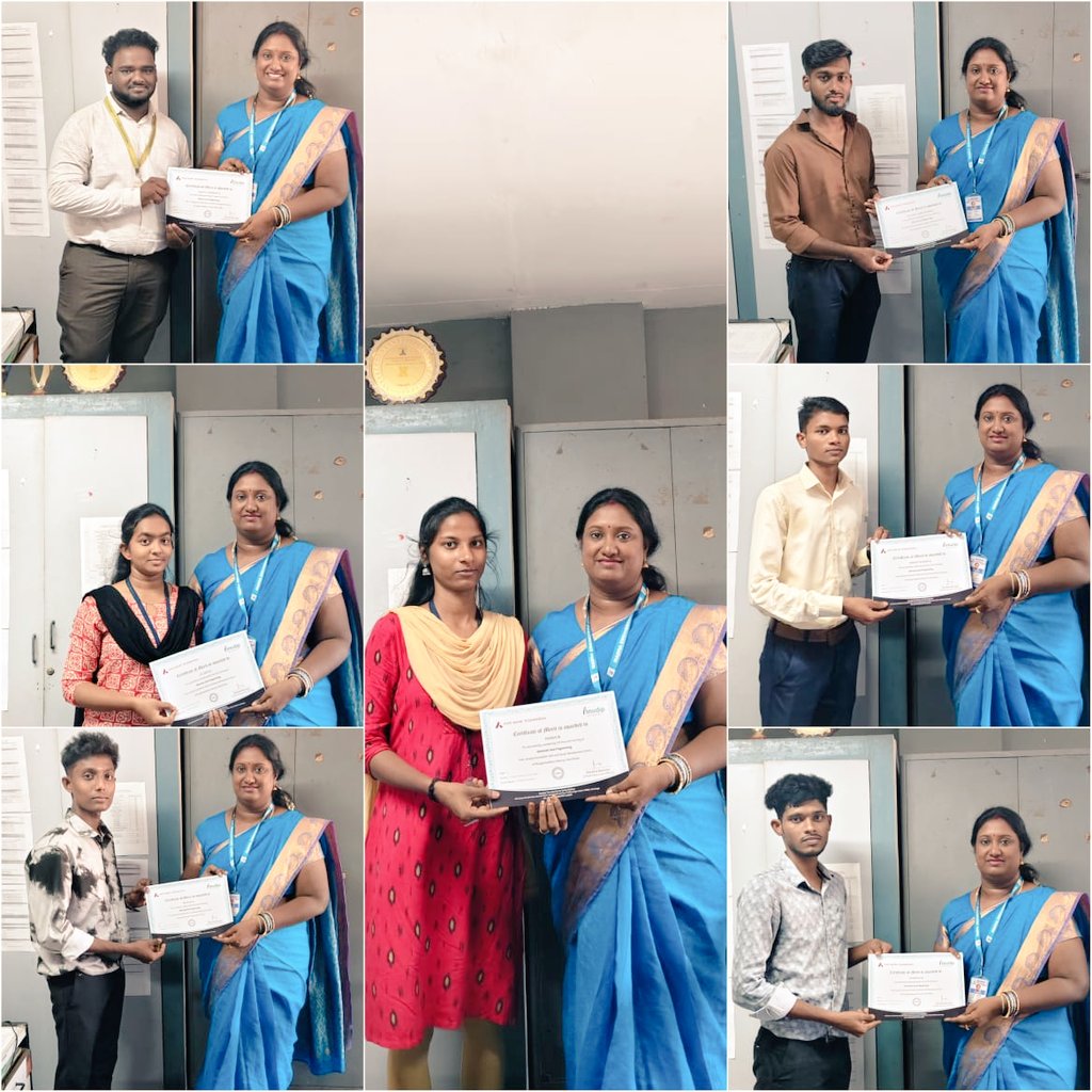 madhaengcollege's tweet image. Congratulations students for successful completion of Anudip Java training program of 100 hours💐🎉🎉
#madhaengineeringcollege #javaprogramming #javatraining #java #placementtraining #ANUDIP