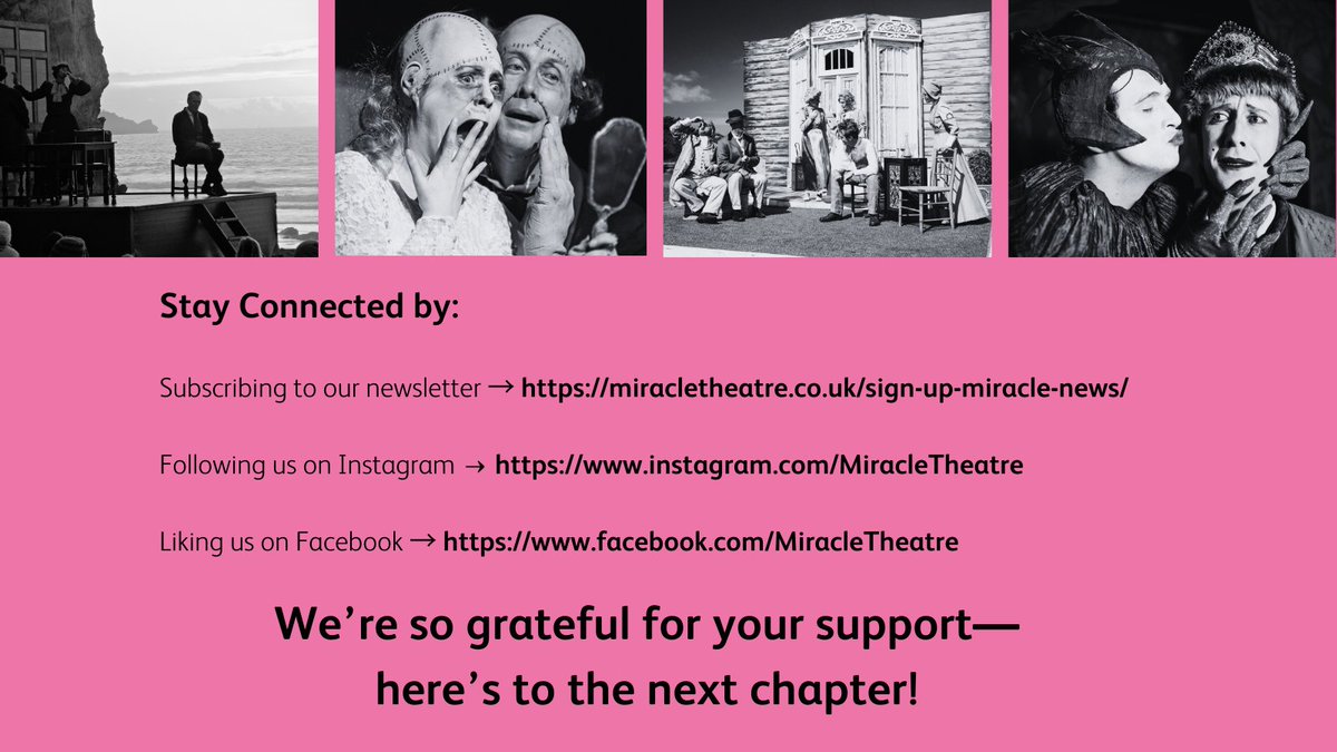 Miracle Theatre is Moving On!

After much thought, we’ve decided that X no longer aligns with our values. 
We’d love to keep sharing our stories, behind-the-scenes magic, and exciting tour news with you.
miracletheatre.co.uk/sign-up-miracl…