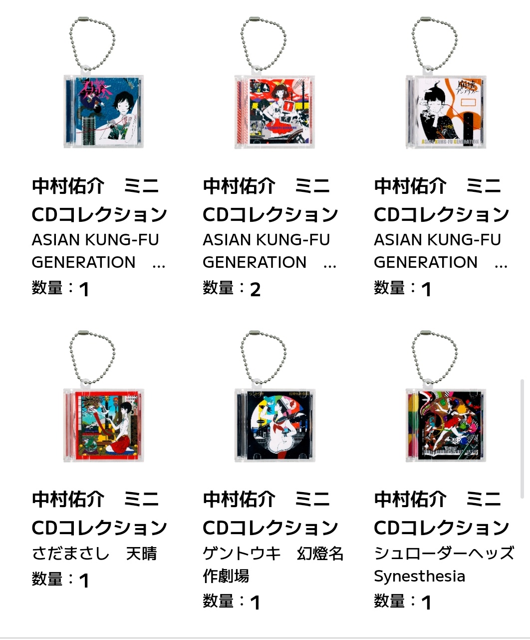 中村佑介 ミニCDコレクション【バンダイ】┃ガチャガチャ侍