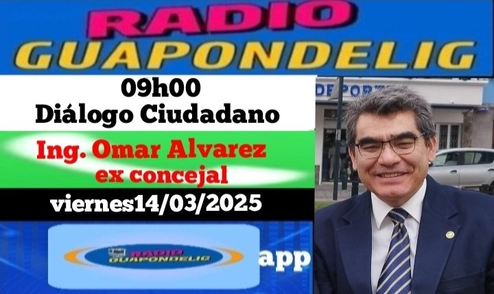 #radioguapondelig #dialogociudadano hoy a las 09h00 con el Ing. Omar Alvarez
