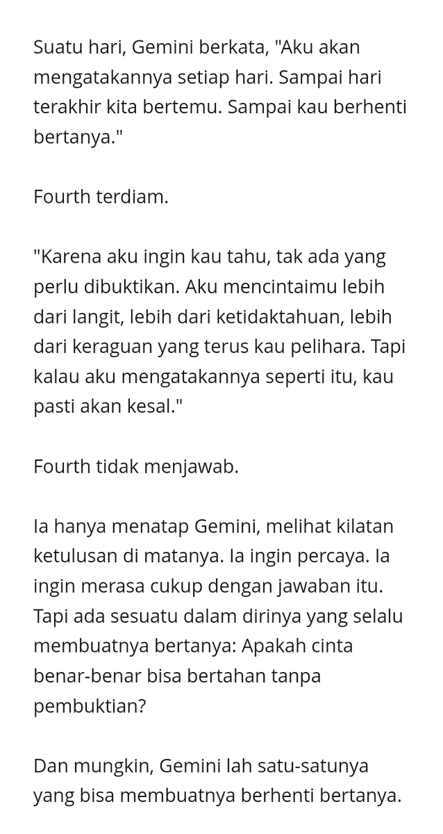 #geminifourth one tweet au
——
; doubtless