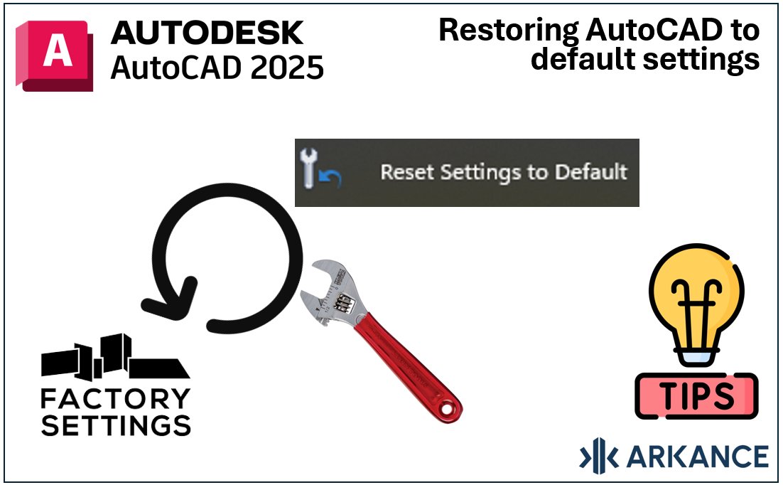cadlinecomms's tweet image. AutoCAD Tip – Reset AutoCAD to Default Settings

AutoCAD has been around for many years and runs smoothly most of the time. However, at times unexpected things can happen...

Read more: ow.ly/nYnQ50VeYZR

#ARKANCE #Autodesk  #AutoCADTips