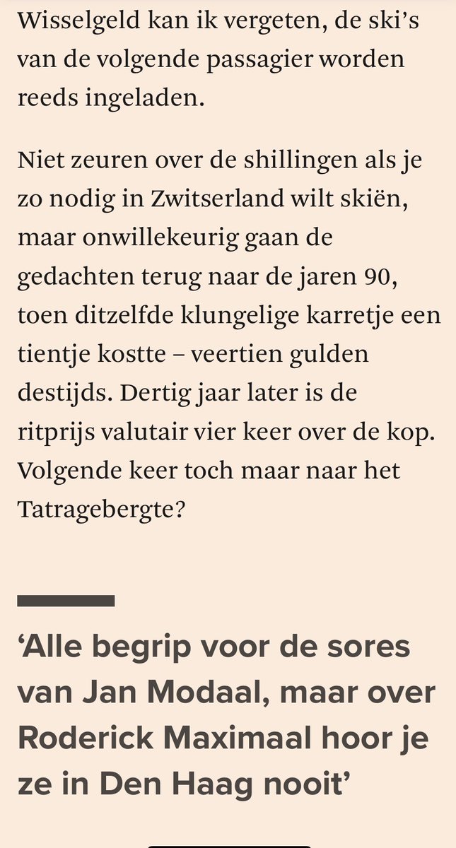 Jaa mensen, hier heur je de hoge heren politici dus nooit over. #zorgelijk 
fd.nl/opinie/1548080…