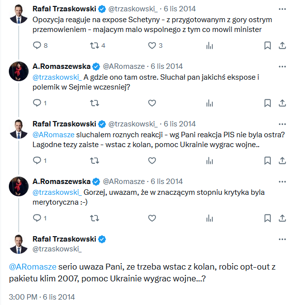 ProfesorPingwin's tweet image. Rafał Trzaskowski Anno Domini 2014: 
▶️ nie warto wstawać z kolan, 
▶️ nie warto wychodzić z pakietu klimatycznego, 
▶️ nie warto pomagać Ukrainie.

¯\_(ツ)_/¯