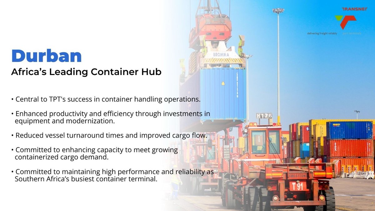 Durban Container Terminals rising above challenges, moving forward. 
Despite the obstacles, we pushed through with determination and resilience. The journey continues. #TPTMarchToSuccess