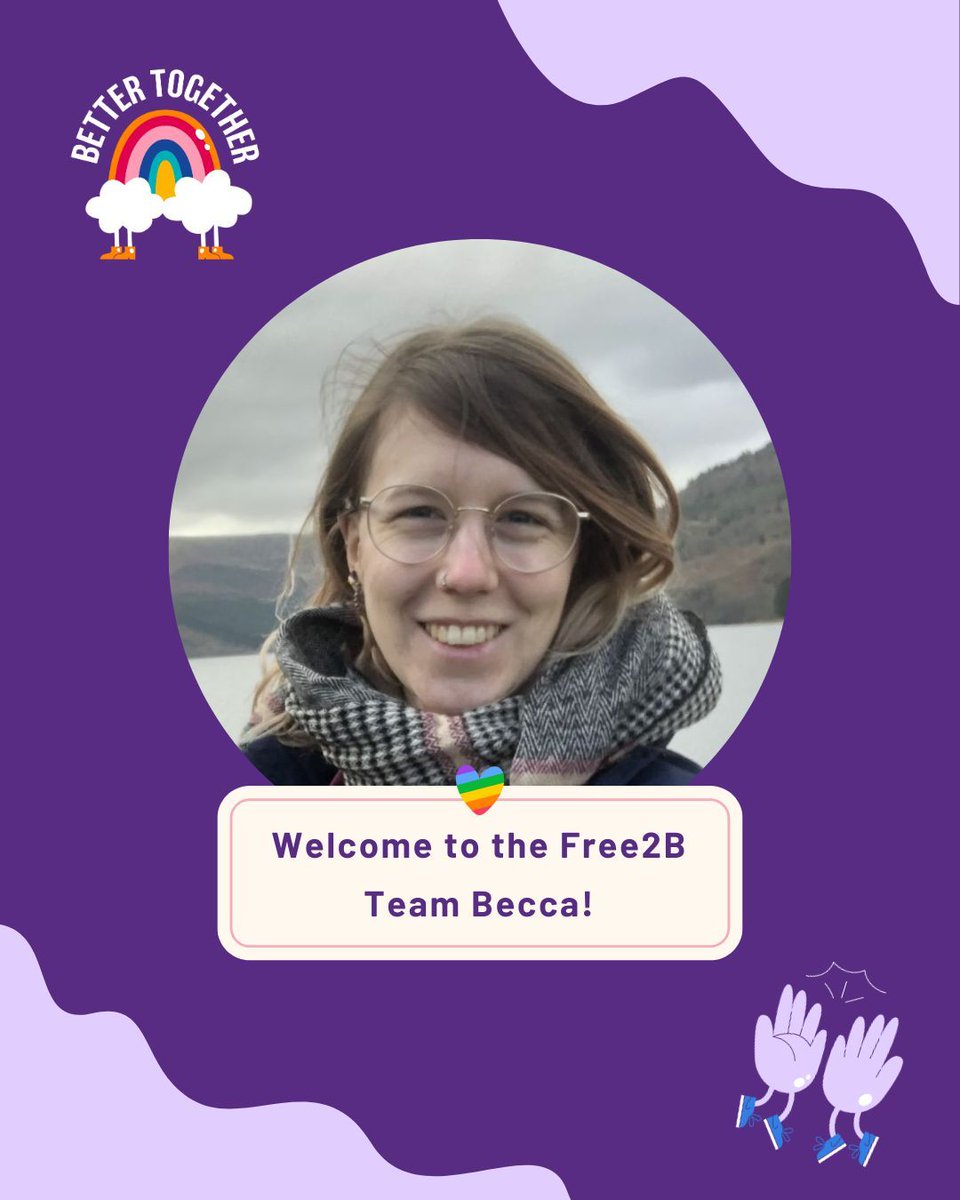 🌟 Welcome to the team Becca! 🌟 

Becca (they/them) is our Lead Youth Worker at The Gap Youth Club. We're so excited to have them on board and can't wait to see the positive impact they'll have at Free2B! 🌈

Meet Becca and the rest of the team here: free2b.lgbt/about-us/#meet