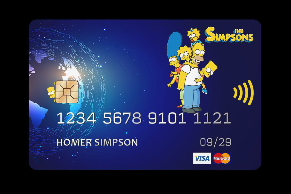 💳🏦SimpsonsINU 卡：
SimpsonsINU 应用程序将在 iOS 和 Android 上推出。该应用程序将具有以下功能：

🌟能够通过银行转账充值法定货币余额
🌟能够购买代币
🌟能够发送代币
🌟能够出售代币
$suil $xfrer