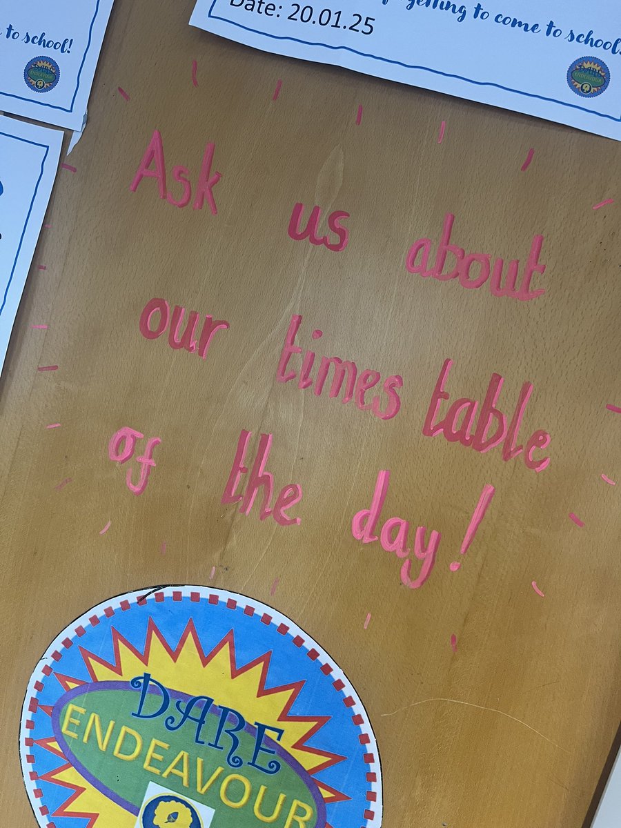 Zoe Hall (@zoe_hall29) on Twitter photo Love seeing maths pop up along corridors! Keeping the motivation for learning those facts going, well done <a href="/HeadlandsPri/">Headlands Primary</a> 🎉⭐️
<a href="/NPATrust/">NPAT Partnership</a> <a href="/EnigmaMathsHub/">Enigma Maths Hub</a>
#year4 #timestables Love seeing maths pop up along corridors! Keeping the motivation for learning those facts going, well done <a href="/HeadlandsPri/">Headlands Primary</a> 🎉⭐️
<a href="/NPATrust/">NPAT Partnership</a> <a href="/EnigmaMathsHub/">Enigma Maths Hub</a>
#year4 #timestables