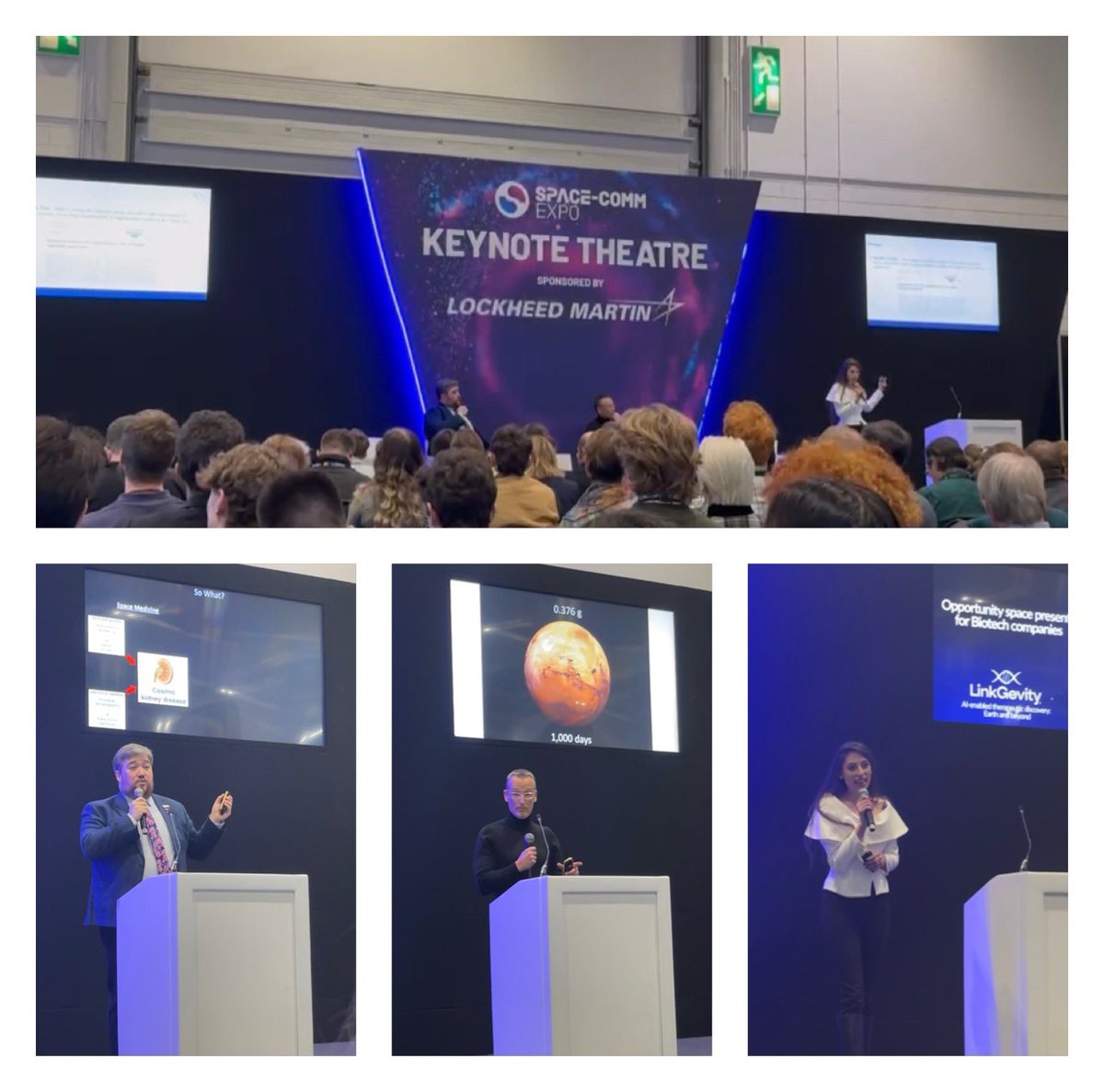 LinkGevity (@linkgevity) on Twitter photo 🚀 #Aging & #Space🌍At <a href="/SpaceCommExpo/">SpaceComm</a> Dr <a href="/CarinaCarlaKern/">Dr Carina Kern</a>, Prof. <a href="/DamianMBaileyEP/">Damian M. Bailey</a> & Dr. <a href="/KeithSiew/">Keith Siew</a> discussed how spaceflight #accelerates aging, offering unique insights & opportunities for intervention. Great to hear from other thought leaders like <a href="/ProfBrianCox/">Brian Cox</a> <a href="/astro_timpeake/">Tim Peake</a> 🚀 #Aging & #Space🌍At <a href="/SpaceCommExpo/">SpaceComm</a> Dr <a href="/CarinaCarlaKern/">Dr Carina Kern</a>, Prof. <a href="/DamianMBaileyEP/">Damian M. Bailey</a> & Dr. <a href="/KeithSiew/">Keith Siew</a> discussed how spaceflight #accelerates aging, offering unique insights & opportunities for intervention. Great to hear from other thought leaders like <a href="/ProfBrianCox/">Brian Cox</a> <a href="/astro_timpeake/">Tim Peake</a>