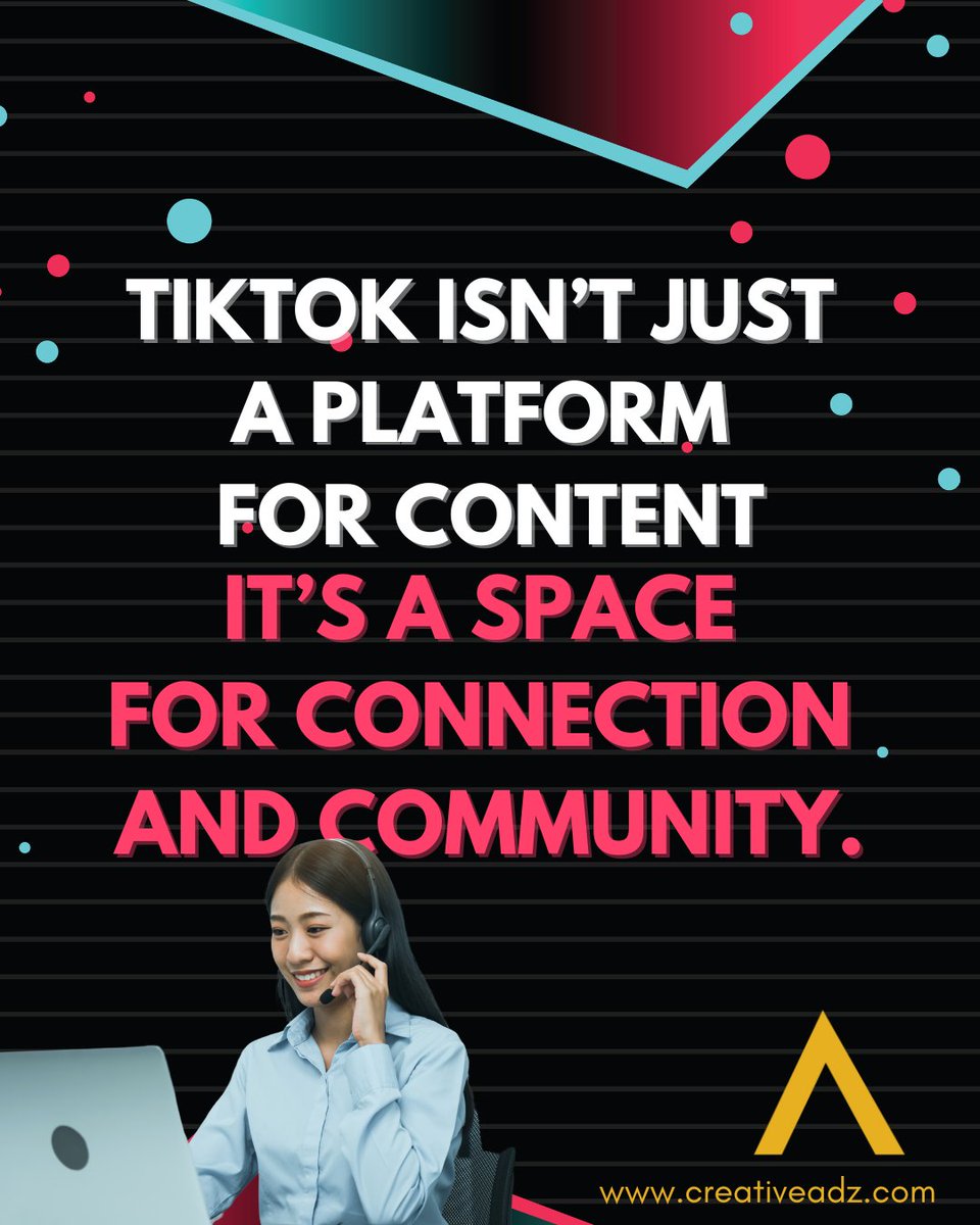 Whether you’re sharing knowledge, telling stories, or just having fun, the real power of TikTok is in building relationships and creating meaningful interactions.

#tiktokgeneration #socialmediastrategy #marketingdigital #creativeadz #digitalcreator