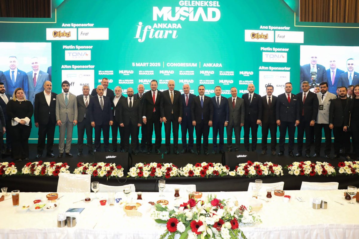 PFF YATIRIM A.Ş olarak, sponsorları arasında bulunduğumuz"MÜSİAD Ankara İftarı"nda iş dünyasının önde gelen temsilcileriyle bir araya geldik.

Katılımcısı olmaktan büyük mutluluk yaşadığımız bu program vesilesiyle, tüm İslam aleminin Ramazan ayının mübarek olmasını dileriz.