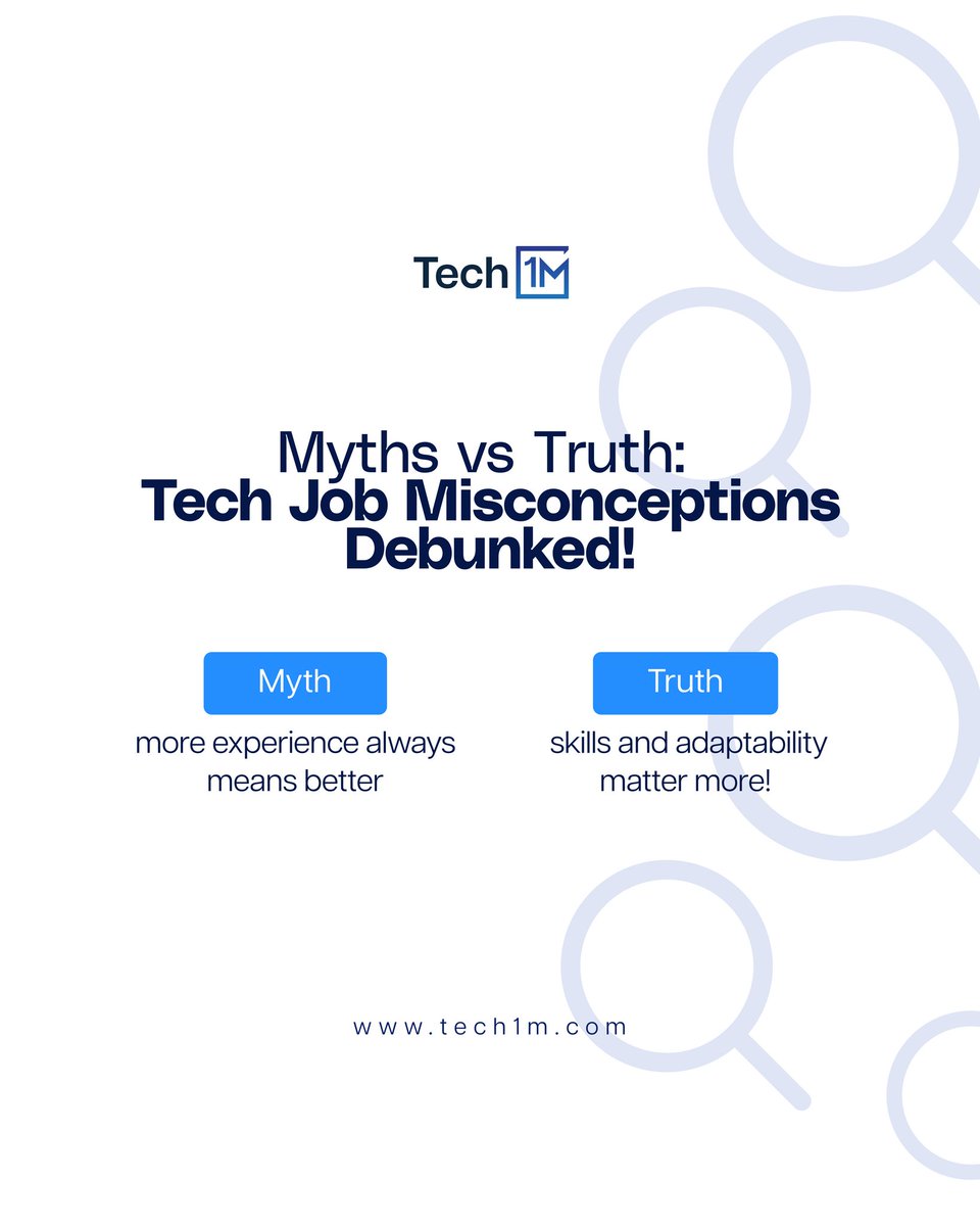 Companies now look for potential, not just years of experience! Are you upgrading your skills? 

#Tech1M #CareerGrowth #TechJobs