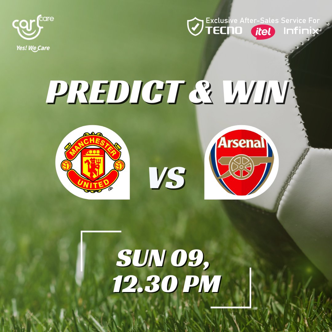 🔥 PREDICT &amp; WIN! 🔥
⚽ Who will take the victory? Drop your predictions in the comments! Manchester United 🆚 Arsenal  

✅Correct predictions stand a chance to WIN! 
✅Follow our page, Like &amp; Retweet the post
#PredictAndWin #PremierLeague #soccer #weekend #football