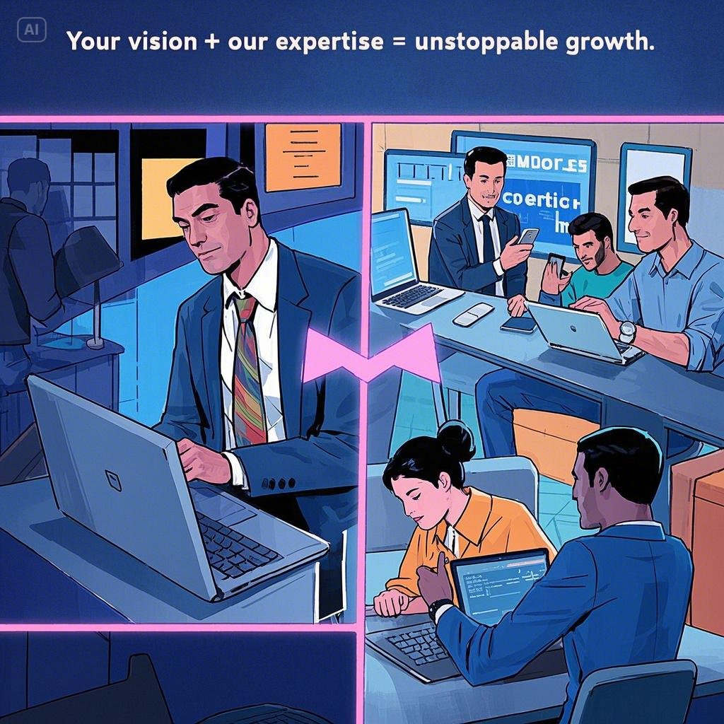 Growth isn’t just a goal—it’s a journey. Whether it’s boosting your online presence, driving traffic, or turning clicks into customers, we’ve got your back. 🚀 Let’s grow together! #DigitalMarketing #BusinessGrowth #SuccessStartsHere  Tag your team and let’s make it happen! 👇