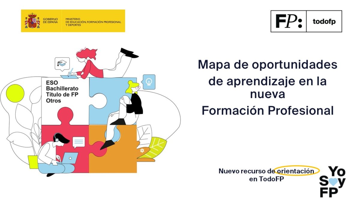 📢 ¿Tienes dudas sobre los 5 nuevos grados de la FP? #TodoFP #YoSoyFP
🔴 Consulta el mapa de oportunidades de aprendizaje en la nueva Formación Profesional
🔎 todofp.es/dam/jcr:e5f6c0…