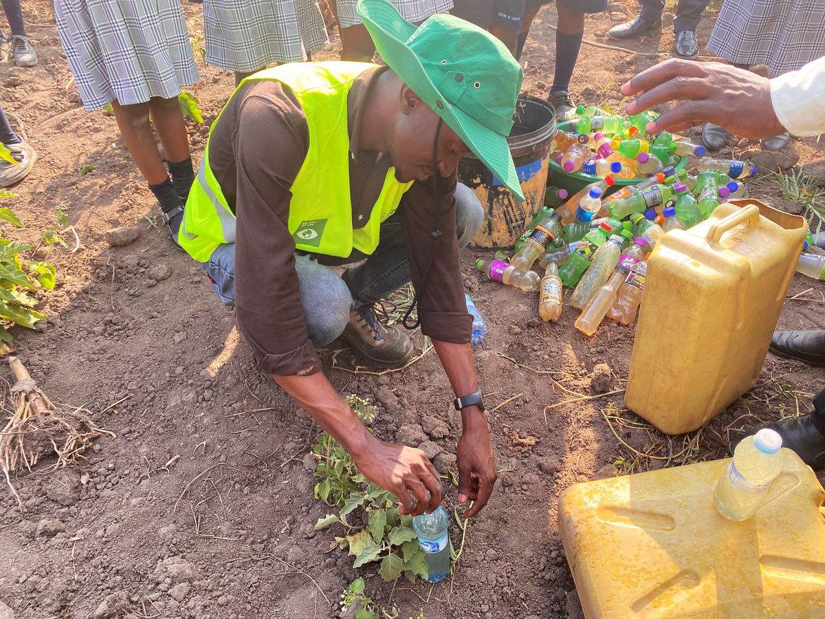The dry spell is still ON, but our plants and trees don’t have to suffer. Here’s an eco-friendly hack to water your plants using a recycled plastic bottle!💧🌱♻️

Step 1️⃣: Take a plastic bottle and poke small holes in the cap or bottom.

#TreeCare #PlantTrees #ChangeLives