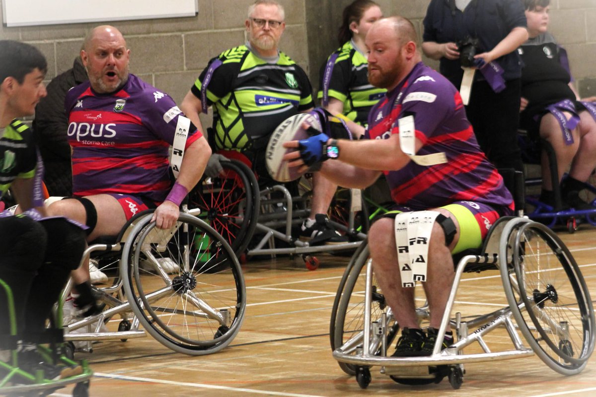 Some great photos of last weeks #Wheelchairrugbyleague game at <a href="/WoodlandsWarri2/">WoodlandsWarriors-WRL</a> thanks to <a href="/ABP_photography/">ABPphotography.co.uk</a> 🙌

#UpThePurps💜
#RugbyLeague
#StomaAware