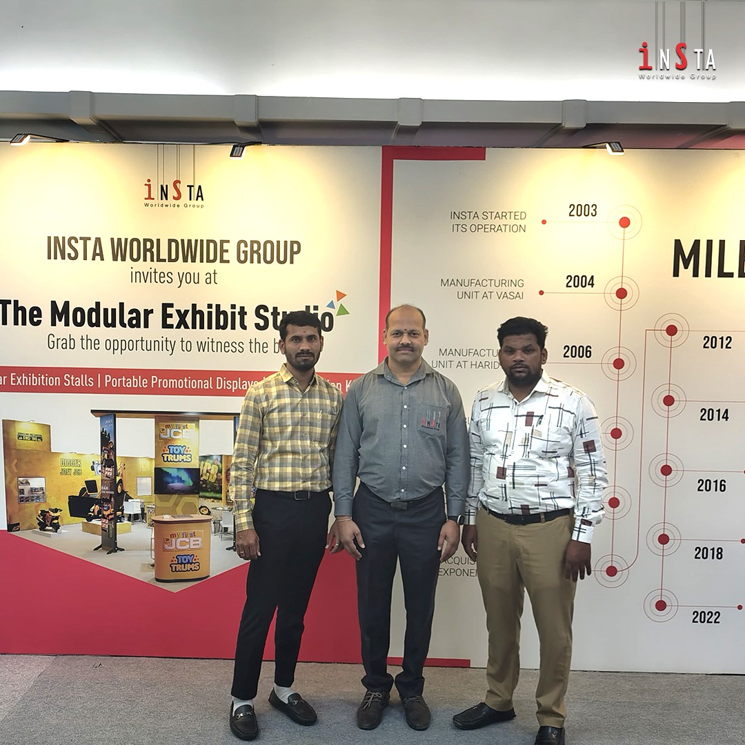 insta_worldwide's tweet photo. The Modular Exhibit Studio in #Hyderabad started with a bang! 🚀 Our modular stall solutions grabbed attention. Missed Day 1? Join us on Day 2! 

#instagroup #modularexhibitstudio #india #exhibitionstalldesigns #boothrental #globalnetworking #events #exhibitionstandbuilder https://t.co/zGcSDYLtp0
