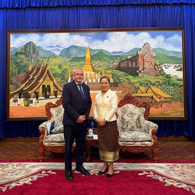 🇪🇺🇱🇦 The EU Ambassador to Lao PDR paid a courtesy visit to the Minister of Information, Culture and Tourism of Lao PDR.

Discussions highlighted the EU's contributions to initiatives in information, culture and tourism sector, as well as opportunities for upcoming activities.