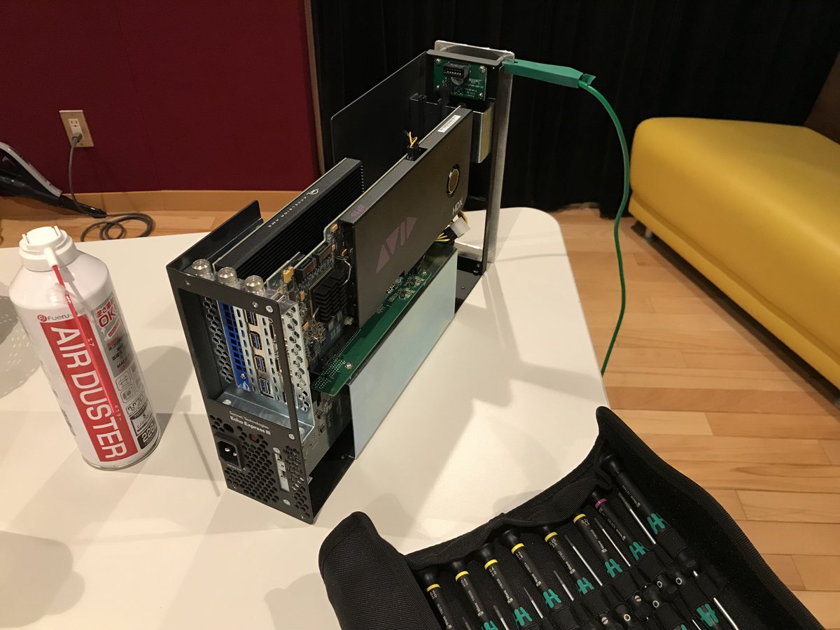 Studio_Groove's tweet photo. スタジオのMac周辺機器が故障したので、思い切ってPCI接続のSSDを導入しました🙌 https://t.co/VG3QMlk00Y
