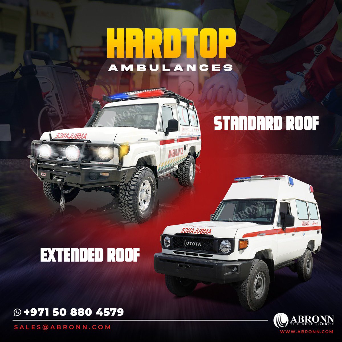 abronnfze's tweet photo. 🚨Reliable Emergency Solutions for Every Need!🚨

📞 +971 4 884 4860
📲 +971 50 880 4579
📩 sales@abronn.com
🌐 https://t.co/sP8YTJiXkn

#FireFightingSolutions #EmergencyResponse #AmbulanceSolutions #AbronnFZE #SafetyFirst #HealthcareInnovation https://t.co/TjiqDFSJWc