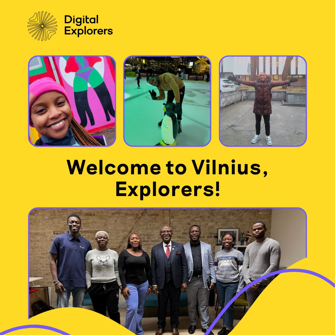Digital Explorers (@digitalxplorer) on Twitter photo Explorers from #Nigeria and #Kenya have landed in #Lithuania for the next 6 months, ready to scale their careers in tech companies! 💪 A big thank you to our host companies for making this happen! Explorers from #Nigeria and #Kenya have landed in #Lithuania for the next 6 months, ready to scale their careers in tech companies! 💪 A big thank you to our host companies for making this happen!