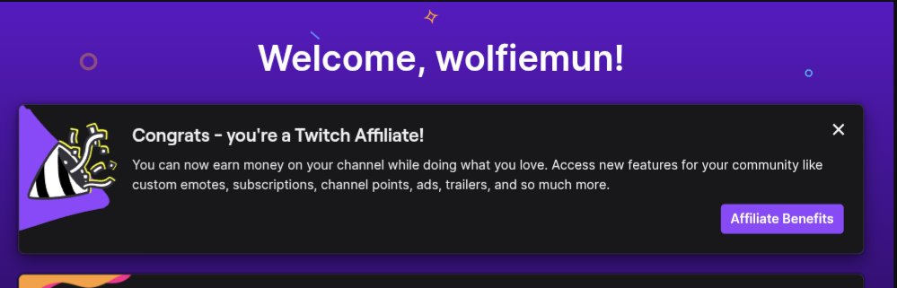 We're getting things going on Twitch! We're officially an Affiliate 🎉 

Streams are 4 days a week. Updates on 🦋