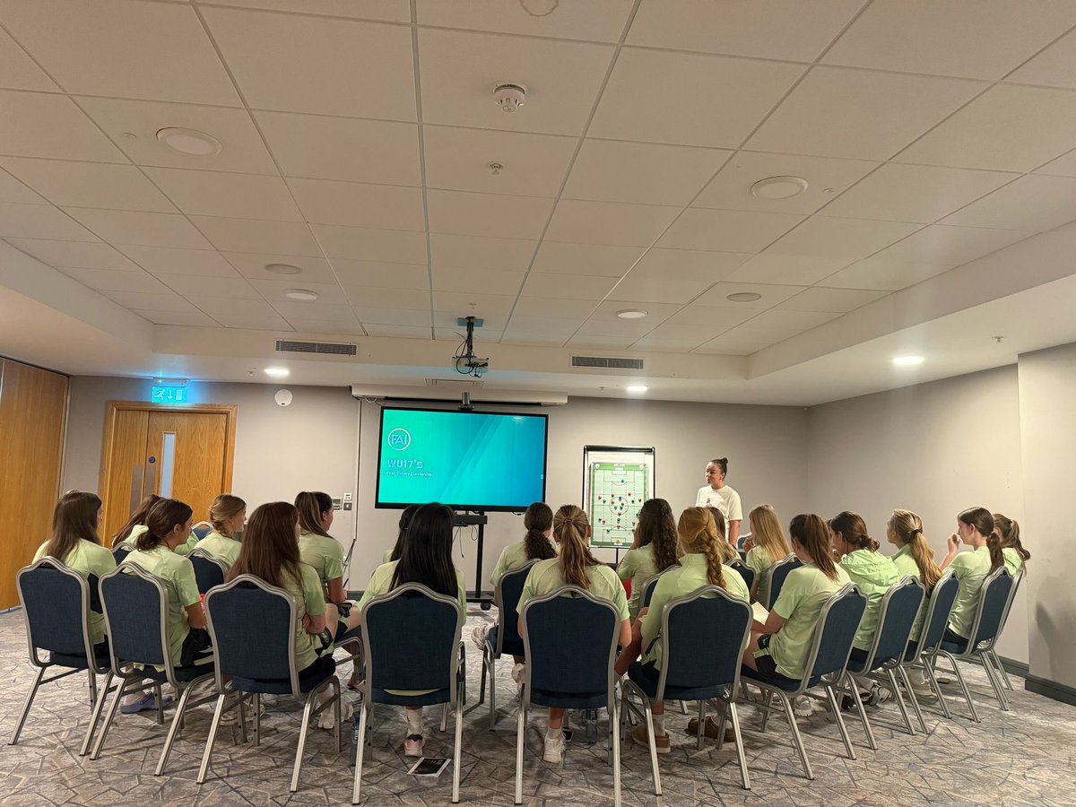 James Scott (@jamesscott89com) on Twitter photo Great start to <a href="/IrelandFootball/">Ireland Football ⚽️🇮🇪</a> WU17 camp for <a href="/UEFA/">UEFA</a> Round 2 with <a href="/pearl_slattery/">Pearl Slattery</a> presenting on “Leadership” to the group. With it being Women in Sport Week what a great role model for the Girls to get inspiration from 👏⚽️🇮🇪#WomenInSportsIre #COYGIG Great start to <a href="/IrelandFootball/">Ireland Football ⚽️🇮🇪</a> WU17 camp for <a href="/UEFA/">UEFA</a> Round 2 with <a href="/pearl_slattery/">Pearl Slattery</a> presenting on “Leadership” to the group. With it being Women in Sport Week what a great role model for the Girls to get inspiration from 👏⚽️🇮🇪#WomenInSportsIre #COYGIG